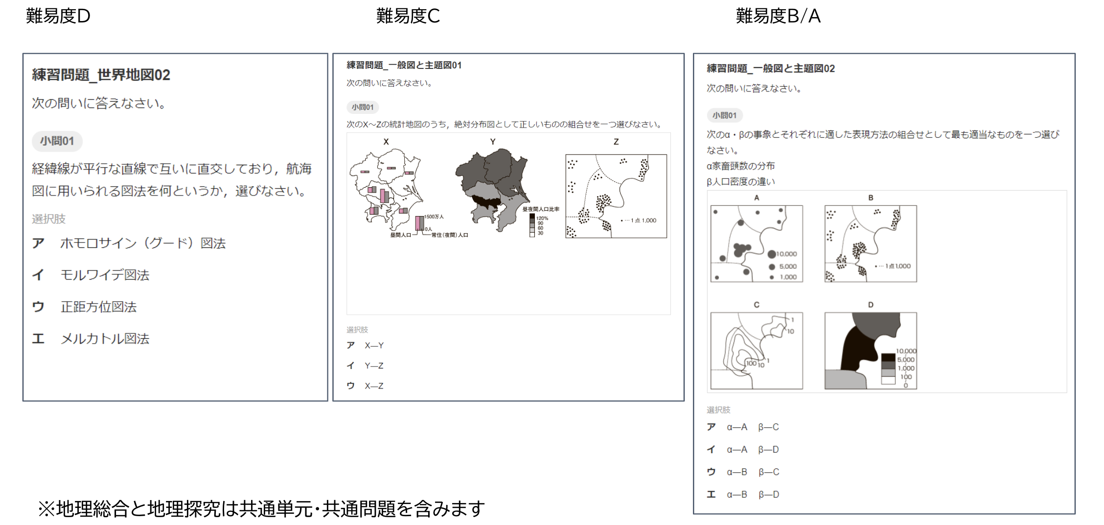 【地理総合】学習トレーニング 問題例.png