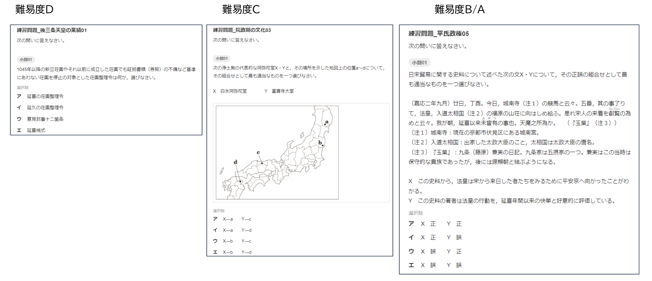 【日本史探究】学習トレーニング 問題例.png